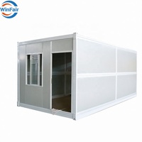 Maison conteneur en acier modulaire préfabriquée moderne pliable WinFair, 20 pieds, pour le Maroc, maisons mobiles compactes fabriquées en Chine