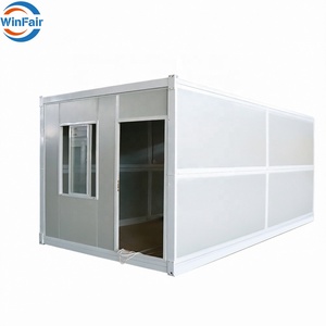 Maison conteneur en acier modulaire préfabriquée moderne pliable WinFair, 20 pieds, pour le <span class=keywords><strong>Maroc</strong></span>, maisons mobiles compactes fabriquées en Chine - Product Image 2