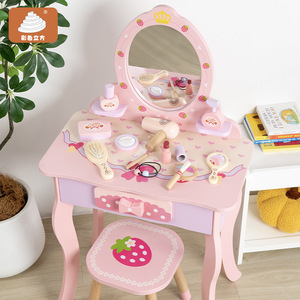 Toeletta in Legno da Principessa: Scena Realistica per un Divertimento Assicurato - Giocattolo di Simulazione per Bambini - Product Image 5