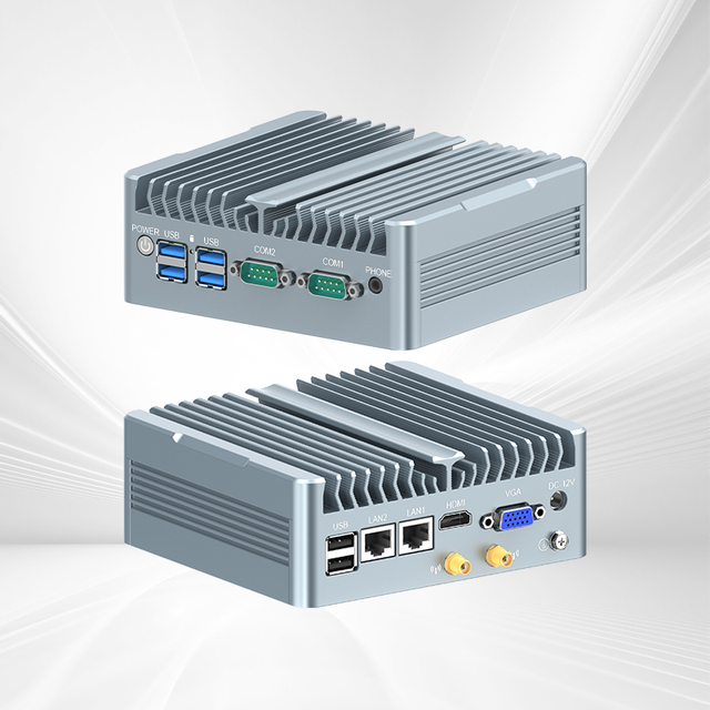 Industrial Mini Pc N100 N95 I7 Computer Wifi  Embedded Fanless Desktop Intel Linux Ai Win 10 windows 11professional Mini Pc