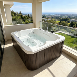 Jacuzzi de Jardín Moderno Independiente para 2 Personas con Sistema de Control Inteligente Balboa, Ecológico y con 10 Jets para Villa - Product Image 2