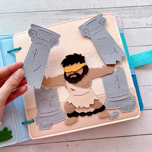 친환경 몬테소리 맞춤형 기본 기술 성경 종교 펠트북 교육용 장난감 어린이용 조용한 책 아기용 - Product Image 4