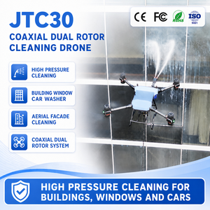 Drone de nettoyage professionnel JTC30 à double rotor coaxial haute pression pour le lavage de vitres et l'entretien des bâtiments de grande hauteur - Product Image 1