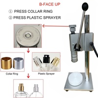 Machine de capsulage semi-automatique manuelle pour le capsulage de parfums, adaptée aux matériaux plastiques et en papier