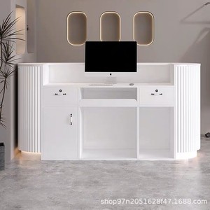 Mostrador de Recepción Moderno, Mesa de Recepción para Salón de Belleza, Peluquería - Product Image 3