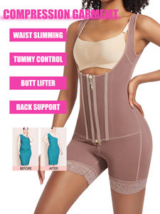 Langqin Corsetto Modellante a Doppia Compressione, Body Contenitivo a Vita Alta, Effetto Push-Up, Chiusura con Cerniera Frontale, Asciugatura Rapida e Traspirante - Product Image 4