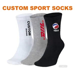Cotton Socks Manufacturer FY-I-0717 Personalized Sox Knitted Cotton Jacquard Logo Crew Mens Socks Custom Sock Manufacturing Customized Socks For Men