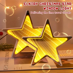 Lámpara LED de Espejo Infinito 3D con Forma de Estrella Navideña, Venta Directa de Fábrica Neonawall, OEM, para Exhibición Comercial en Tiendas Minoristas - Product Image 4