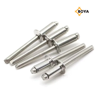 Remache ciego de aluminio/acero con cabeza abierta tipo domo para la industria general