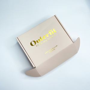 Boîte d'expédition en carton coloré écologique et recyclable avec logo personnalisé, faible MOQ, impression de boîte cadeau rose, boîte d'expédition en carton ondulé - Product Image 3