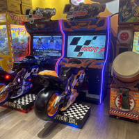 Jeu d'arcade pour enfants sur moto, simulateur de course de moto, divertissement interactif