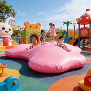 Trampolín Personalizable para Niños, Castillo Inflable para Exteriores, PVC Suave Antideslizante para Patio Trasero Familiar - Product Image 3