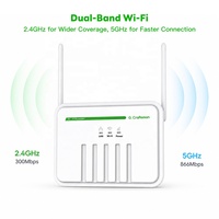 Extenseur WiFi double bande AX1200 2.4G 5G, extérieur, étanche IP66, portée longue distance 100M, amplificateur sans fil, répéteur Gigabit pour routeur