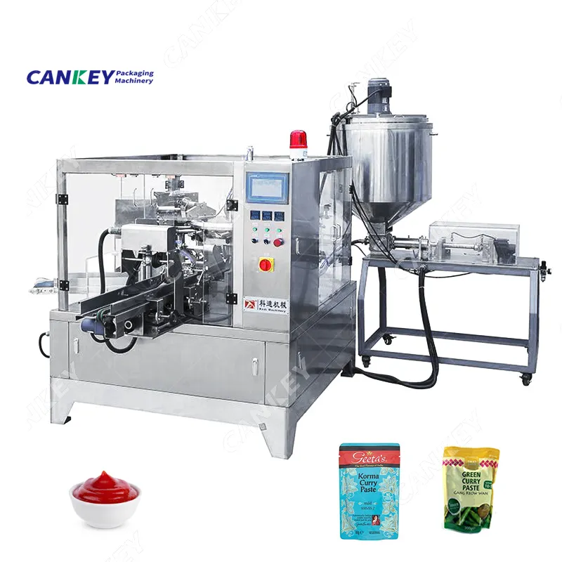 Cankey Automatic Bagging Wiegen Doypack Verpackung Curry Paste Sachet Package Machine für Paste