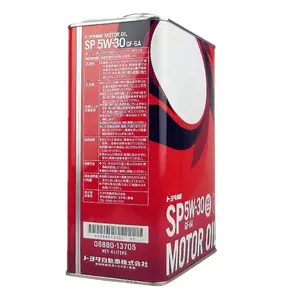 Toyota Engine Oil Tin Can SP5W-30 Fully Synthetic Engine Lubricating Oil 4L