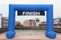 Promoción de marca, arco publicitario inflable Simple personalizado para línea de meta de carrera, inflables personalizados