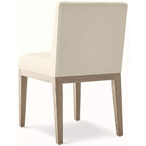 Chaise <span class=keywords><strong>de</strong></span> salle à manger <span class=keywords><strong>Morgan</strong></span> en tissu, taille personnalisable, chaise <span class=keywords><strong>de</strong></span> luxe - Chaise <span class=keywords><strong>de</strong></span> jardin en bois blanc confortable pour la maison, le salon - Product Image 5