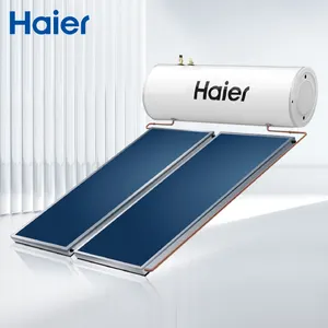 新型水加热一体化加压控制器蓝膜平板太阳能发电系统热水器