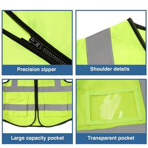 OEM vente en gros gilet réfléchissant personnalisé haute visibilité vêtements de travail de sécurité en vrac vêtements de sécurité de protection personnel de l'événement fournisseur - Product Image 2
