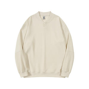 Sudadera Personalizada para Hombre, Estilo Casual de Otoño, con Capucha, Felpa, Spandex/Algodón, 350g, Dobladillo Dividido, Botones, Estampado de Letras - Product Image 2