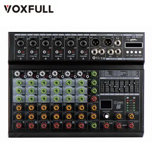 Voxfull MX8 오디오 믹서 콘솔 dj 믹서 컨트롤러