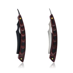 Nuevo diseño de alta calidad <span class=keywords><strong>Barberia</strong></span> mango plegable clásico para hombres barba corte afeitado maquinilla de afeitar recta negra Barbero maquinilla de afeitar - Product Image 1