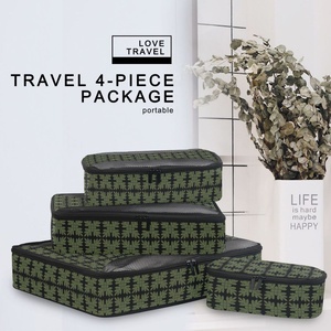 Sac de voyage léger et personnalisé en polyester avec fermeture éclair, cubes de rangement portables pour bagages, sac de sport de voyage compressible - Product Image 5