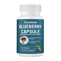 Capsules d'extrait de myrtille congelée OEM Chine, esters de lutéine, soin de la peau, beauté, suppléments végétaliens pour les yeux, capsules de myrtille sauvage fraîche
