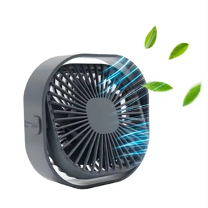Mini ventilateur de bureau rechargeable portable à double alimentation avec design pliable créatif pour la maison et le camping - Product Image 1