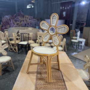 Sillas Infantiles de Ratán Modernas Hechas a Mano de Primera Calidad, Duraderas y Seguras para Cocina, Sala de Estar y Uso en Exteriores, Asientos para Eventos Infantiles - Product Image 1