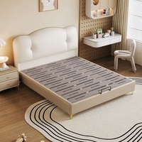 Einfaches Modernes Hochwertiges Polsterbett, Massivholz-Bettgestell, Weich & Komfortabel, Ideal für Schlafzimmer, Villen und Apartments