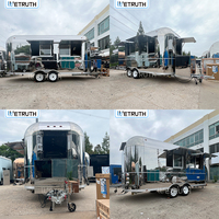 Remorque alimentaire commerciale Wetruth entièrement équipée, cuisine mobile pour la vente de nourriture de rue, café, boulangerie et restauration rapide