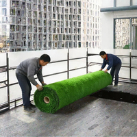 Gazon synthétique sur mesure 20 mm, tapis d'herbe artificielle imperméable pour extérieur, patio, balcon, décoration murale, vente en gros d'usine
