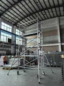 Giàn giáo nhôm dễ dàng lắp ráp với bánh xe nhôm giàn giáo tháp Thang cho xây dựng - Product Image 3