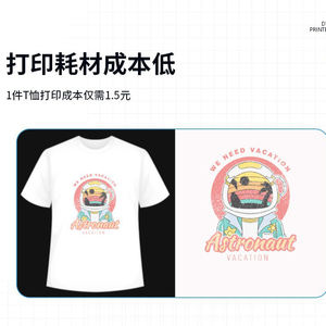 Máquina automática de impresión de ropa Camisetas Pegatinas de tela 1 año A4 300mm 60CM - Product Image 3