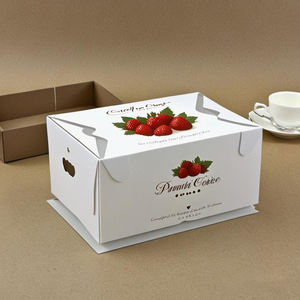 Cajas <span class=keywords><strong>para</strong></span> Pasteles Cuadradas de Cartón Corrugado Resistente, Tamaño Personalizado, con Forro de Esponja, Materiales Reciclados, <span class=keywords><strong>Ventanas</strong></span> Transparentes y Cierre Magnético - Product Image 4