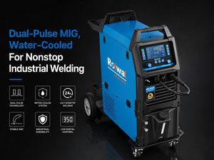 Rolwal Nuevo Soldador <span class=keywords><strong>MIG</strong></span> de Doble Pulso de Aluminio con Pantalla LCD 250A, 350A, Sistema de Refrigeración por Agua - Product Image 3