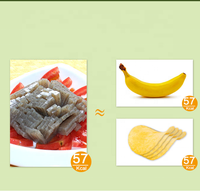 Gâteau triangulaire Oden Shirataki personnalisé en usine, faible en glucides, riche en fibres, gâteau aux algues Konjac