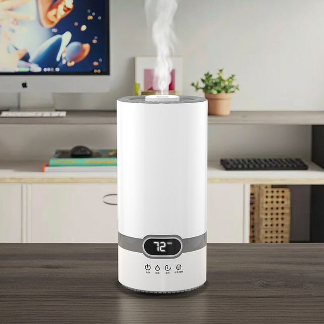 New Electric 4L Plastic Ultrasonic Humidifier with Remote Control Cool Mist Aromatherapy Custom Logo for Household & Hotel Use