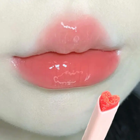 Rouge à Lèvres Hydratant et Longue Durée Très Pigmenté Effet Miroir Cœur Rose Fleurs Gege Bear, Marque Privée