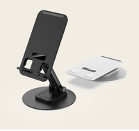 Support de téléphone portable en métal réglable en hauteur Support de téléphone portable de bureau Support de téléphone portable en aluminium