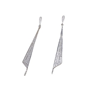 S925 <b>Silver</b> Tassel <b>Earrings</b> with 8-13 <b>Pearl</b> Female DIY Crystal <b>Earrings</b> 4342 with Empty Support Accessories Personalized Design - Product Image 5