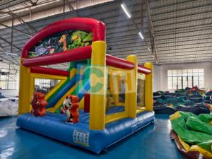 Casa de Brinco Comercial Grande para Exteriores, Divertida Casa de Brinco con Personajes de Dibujos Animados de Animales - Product Image 5