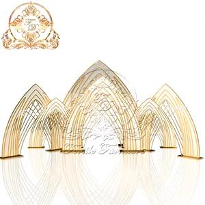ゴールドPVC素材最新デザイン背景結婚式用品パーティーの装飾