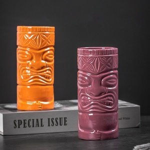 Copo cerâmico <span class=keywords><strong>Tiki</strong></span> com design criativo Melhore o seu bar ou decoração com um toque de classe - Product Image 6