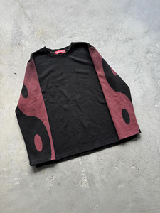 Maglietta <span class=keywords><strong>Termica</strong></span> a <span class=keywords><strong>Maniche</strong></span> <span class=keywords><strong>Lunghe</strong></span> Stile Grunge con Stampa Yin Yang, Casual Streetwear per Uomo - Product Image 4