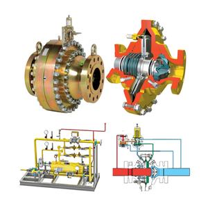 Régulateur de pression de gaz pneumatique Emerson Tartarini série FL FL-BP/FL-FR en acier inoxydable pour réduction de la contre-pression de gaz/des conduites - Product Image 2