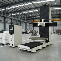 Máquina de Grabado y Fresado CNC Vertical de 5 Ejes Rongchi, Conexión de 5 Ejes para Espuma, Madera, Moldes y Materiales Compuestos