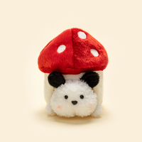 Jouets en peluche doux pour chiens avec décoration maison champignon, mignon éléphant en peluche, breloque de sac, cadeau d'anniversaire, vente en gros et au détail