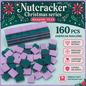 <span class=keywords><strong>Mahjong</strong></span> navideño de la serie Cascanueces Woodlands, 160 fichas acrílicas hechas a mano inspiradas en la magia de las fiestas y la tradición atemporal - Product Image 4